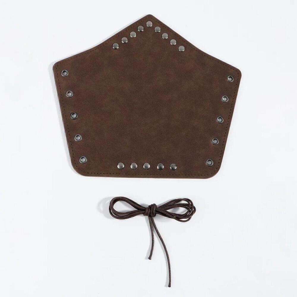 Vintage Style Arm Covers In Brown Set of 2